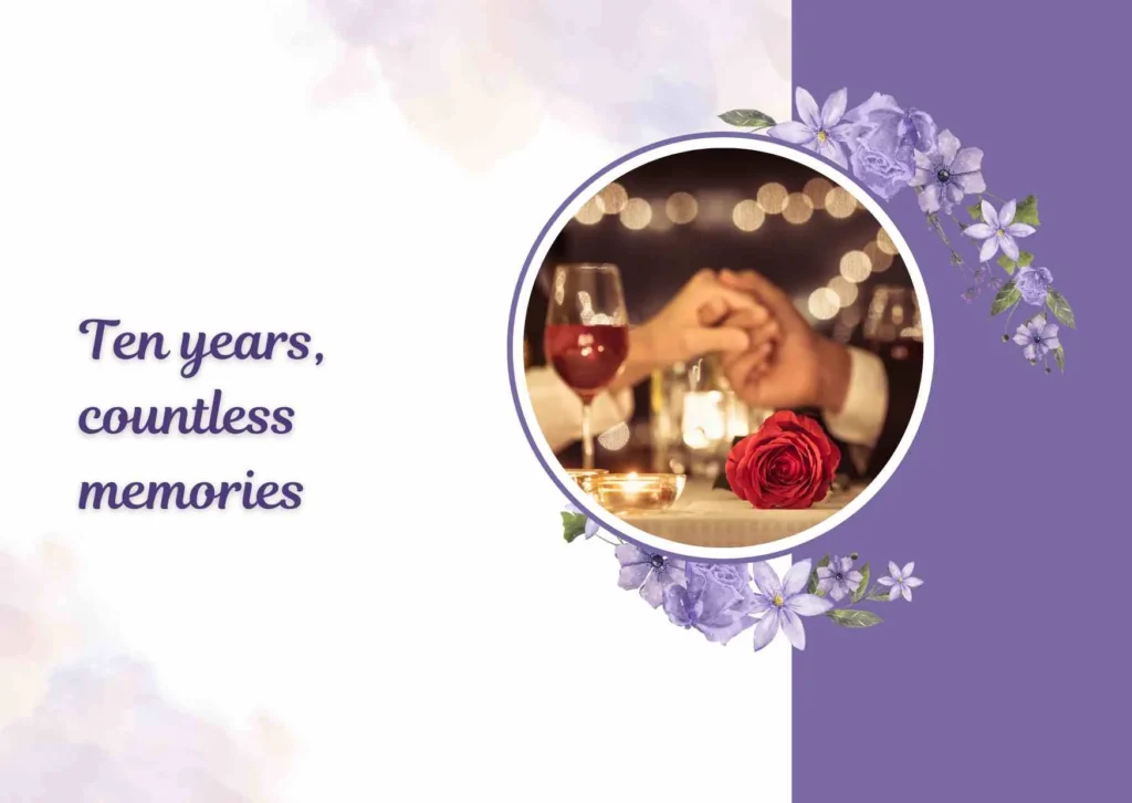 10 year anniversary instagram captions