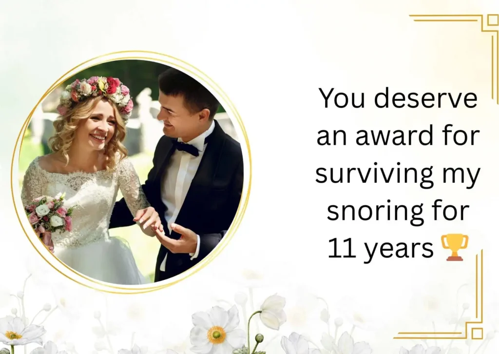 11th Wedding Anniversary Quotes Funny