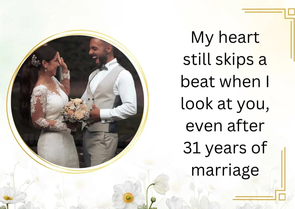 31st Wedding Anniversary Quotes for Wife
