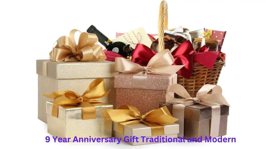 9 Year Anniversary Gift Traditional and Modern