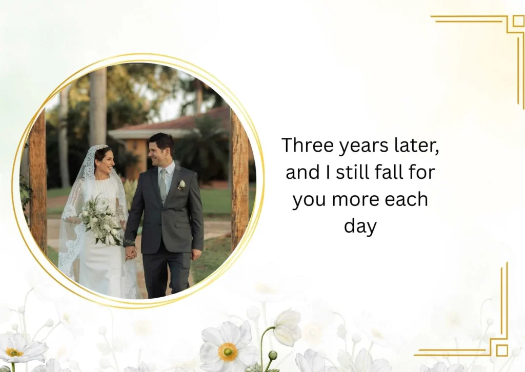 Heart-Touching 3rd Anniversary Wishes for Husband