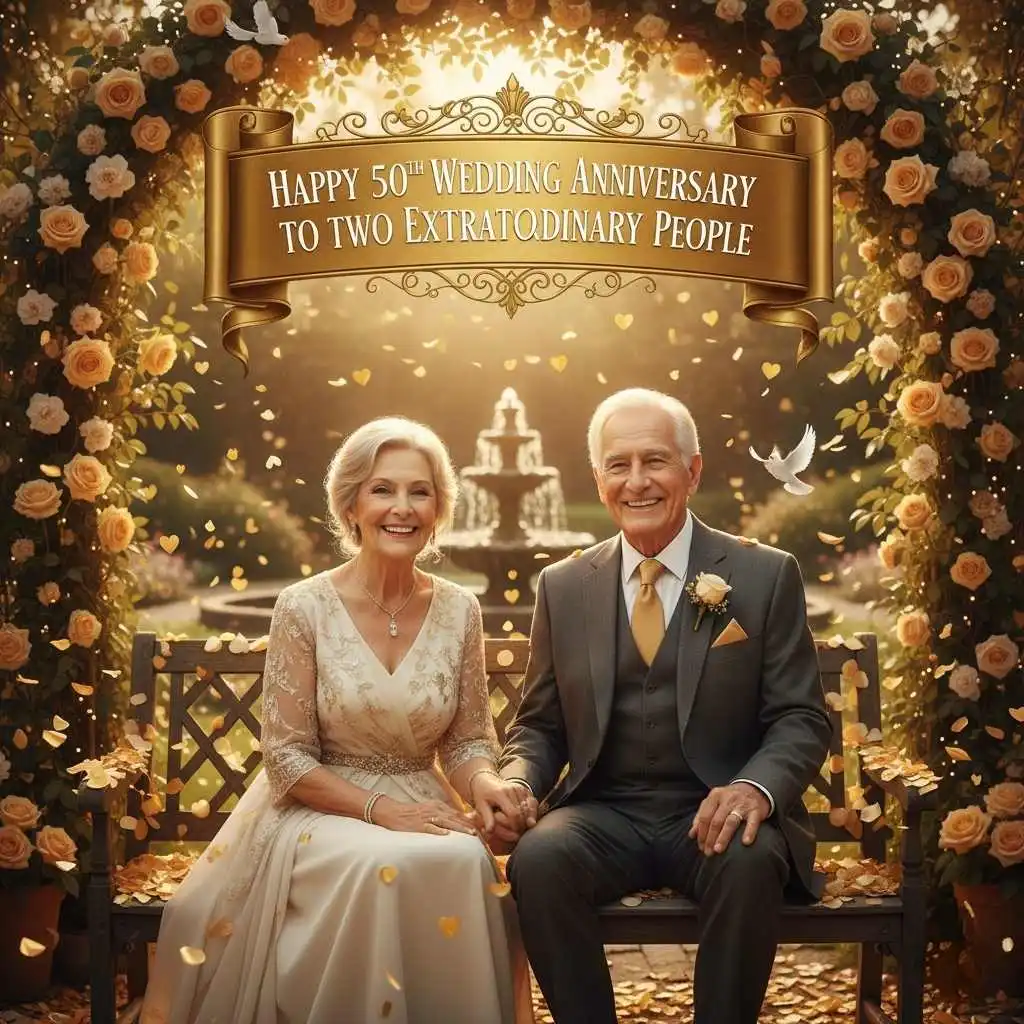 50th wedding anniversary wishes for friends