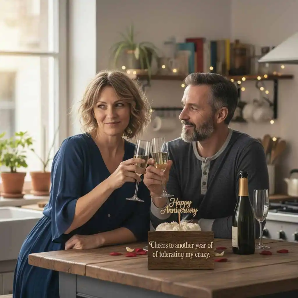 anniversary wishes for husband funny and romantic