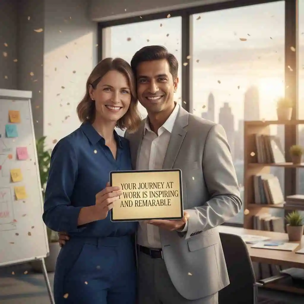 Creative Work Anniversary Wishes to Friend