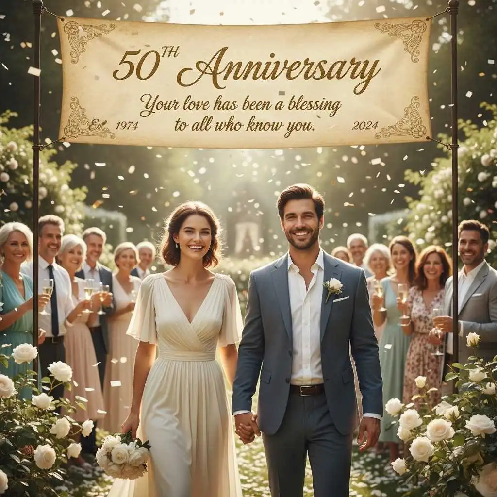 Grateful 50th anniversary wishes