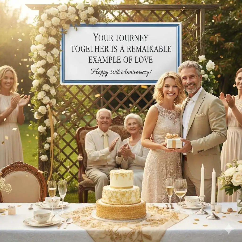 Happy 50th Anniversary Wishes for Relatives 