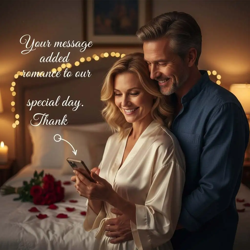 Romantic Thanks for Anniversary Wishes