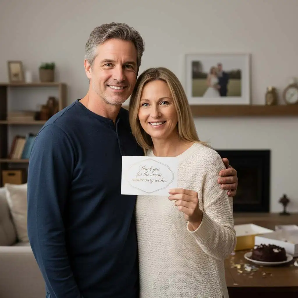 Short Thank You for Anniversary Wishes