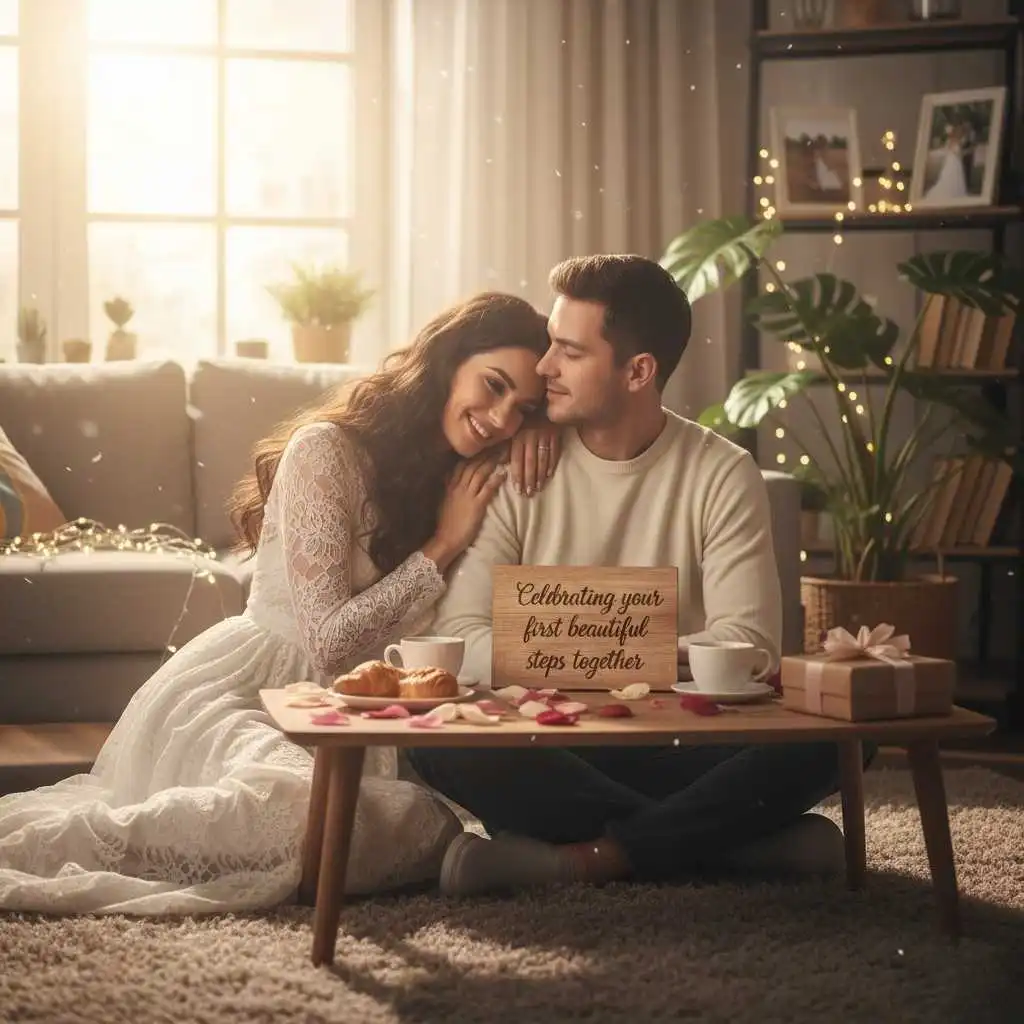 WhatsApp Wedding Anniversary Wishes for Newly Married Couples