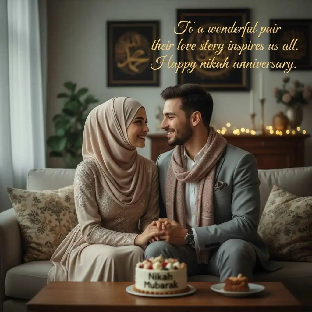 Wishes for Couple Celebrating Their Nikah Anniversary
