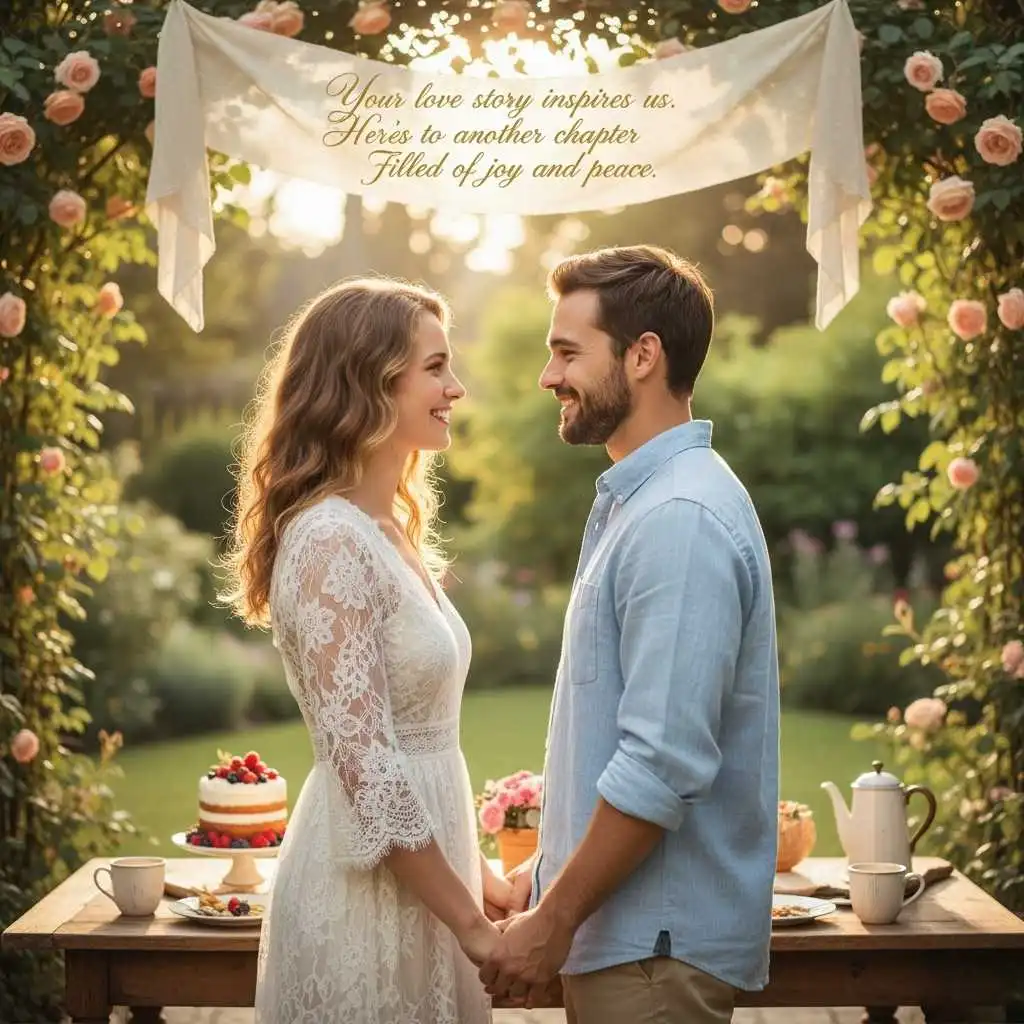 Wishes to Daughter and Son-in-Law on Their Special Day