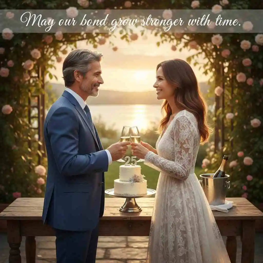25th Wedding Anniversary Wishes for Husband