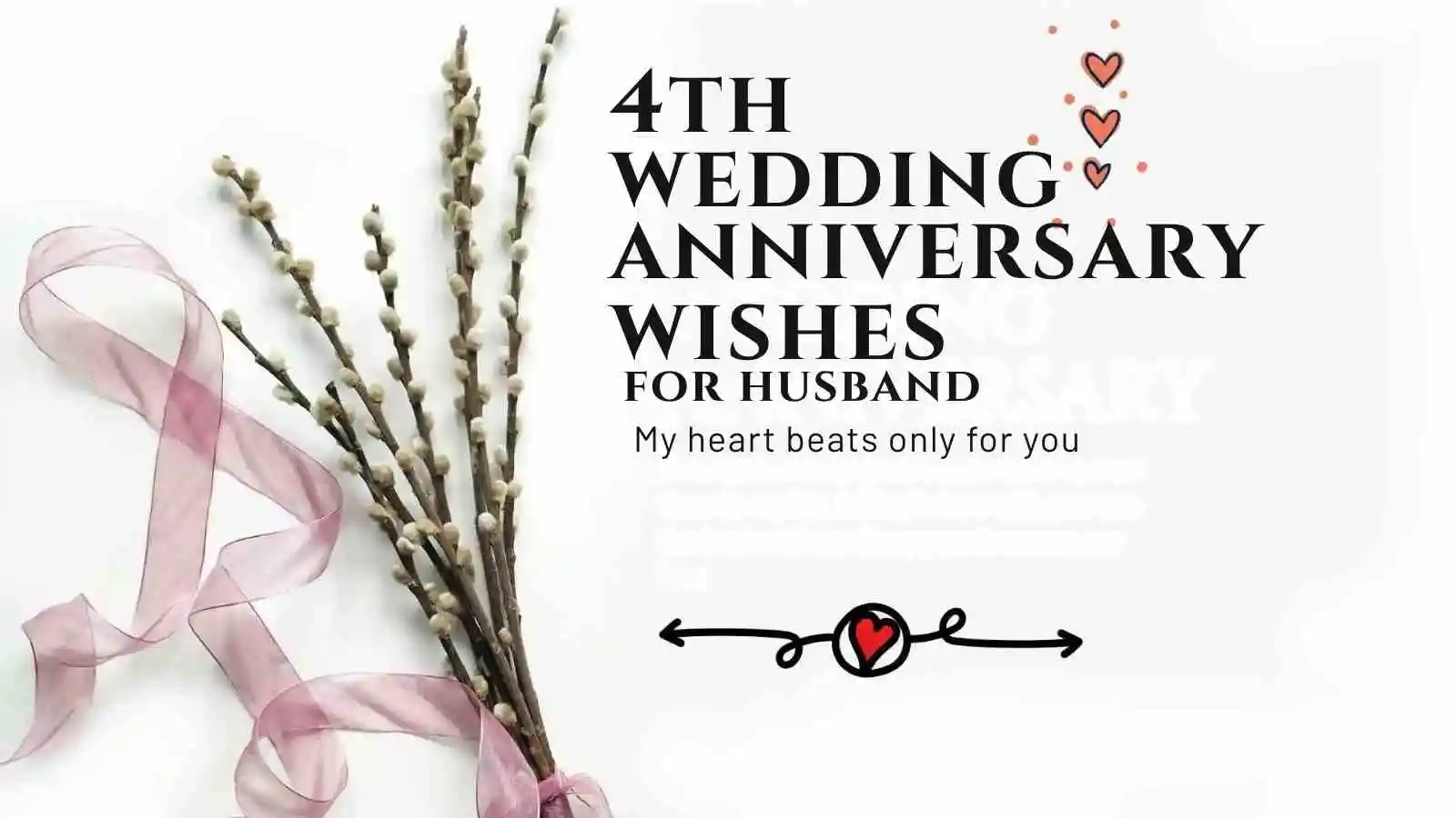 4th wedding anniversary wishes for husband