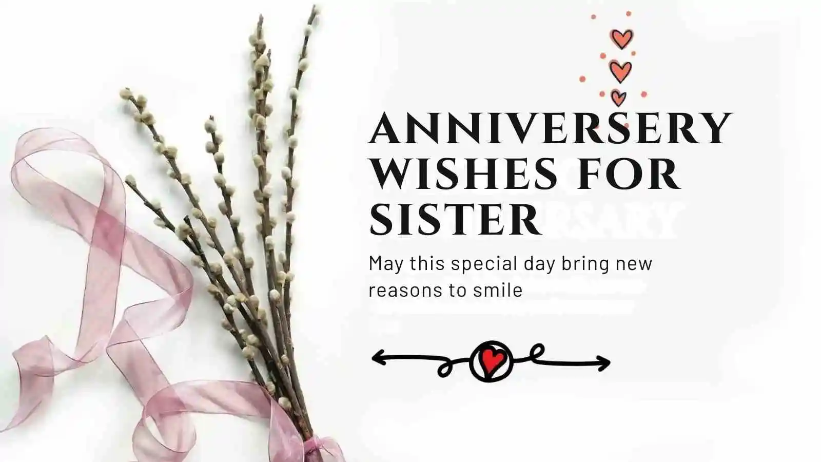 anniversary wishes for sister