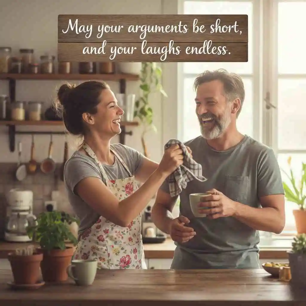 Funny anniversary wishes for couple in English