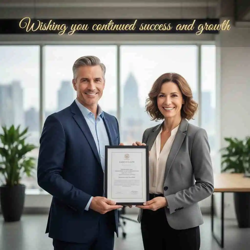 Work Anniversary Wishes Professional 