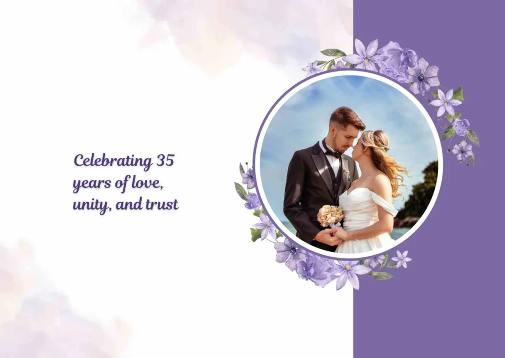 35th Wedding Anniversary Quotes for Couple