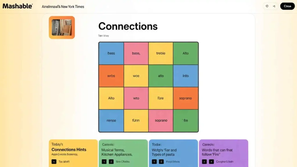 connections hints today mashable