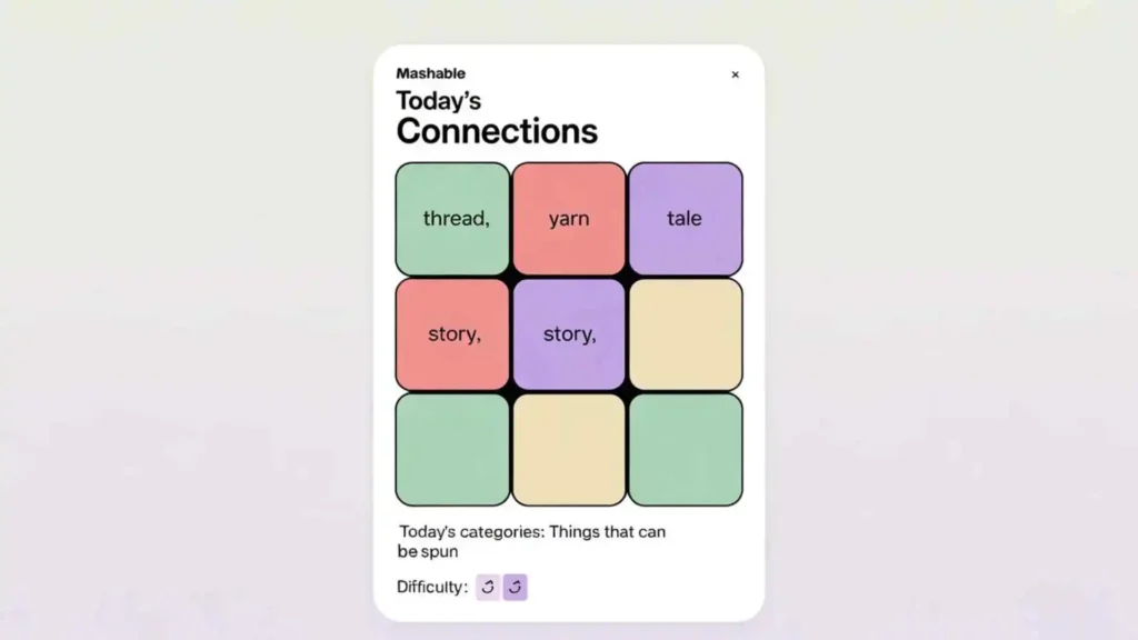 connections hints today mashable
