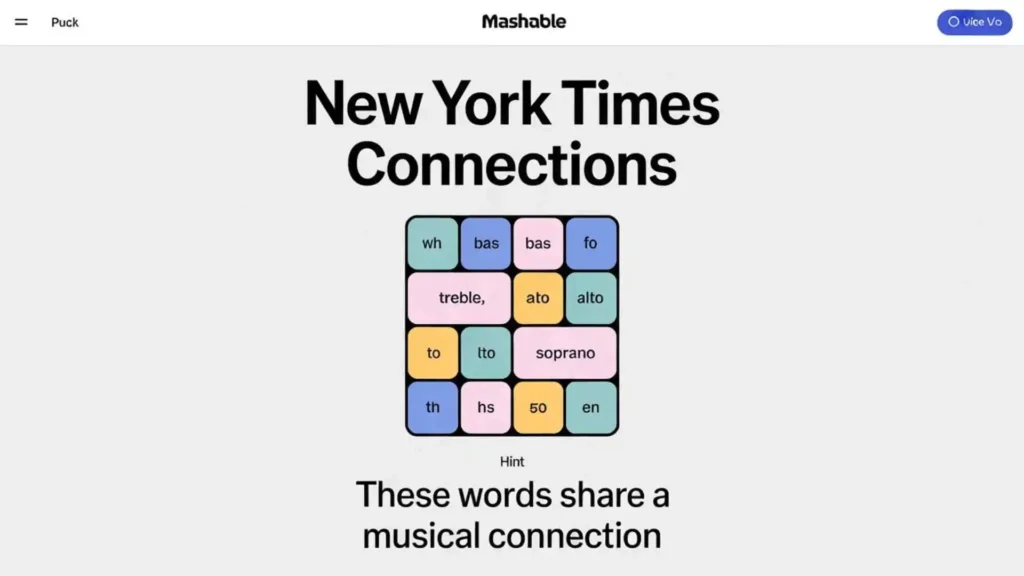 nyt connections hints mashable