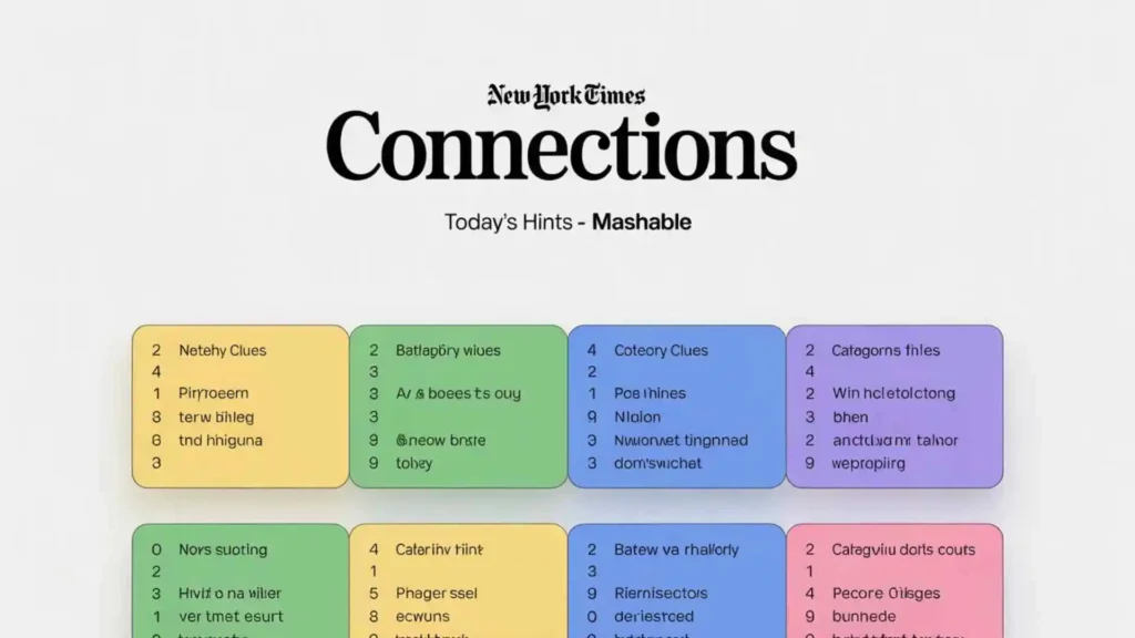 nyt connections hints today mashable