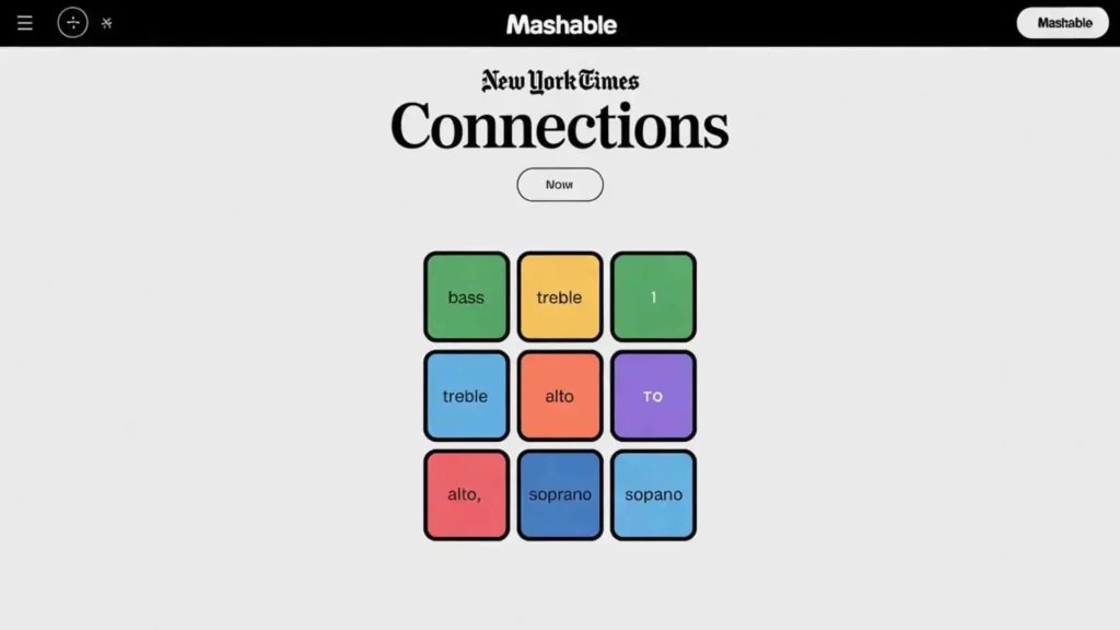 nyt connections mashable