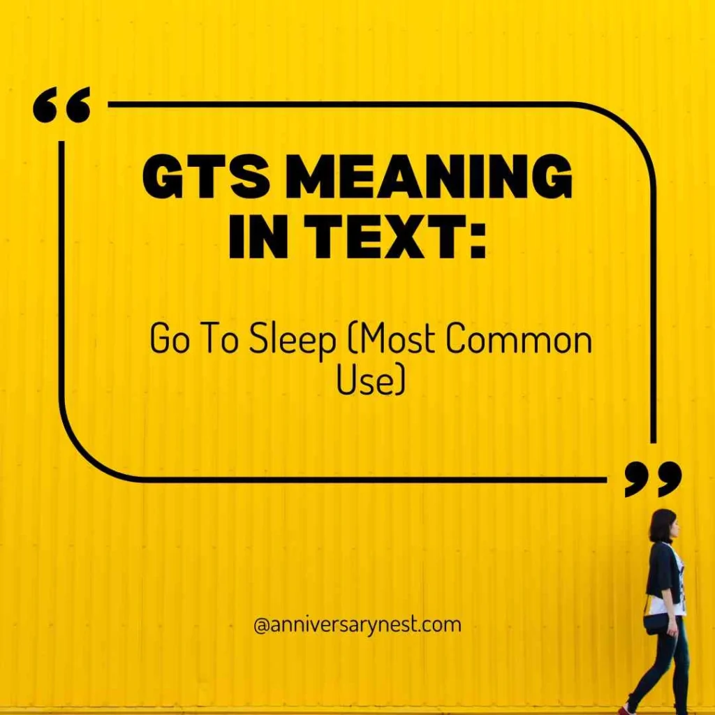 What Does GTS Mean in Text?