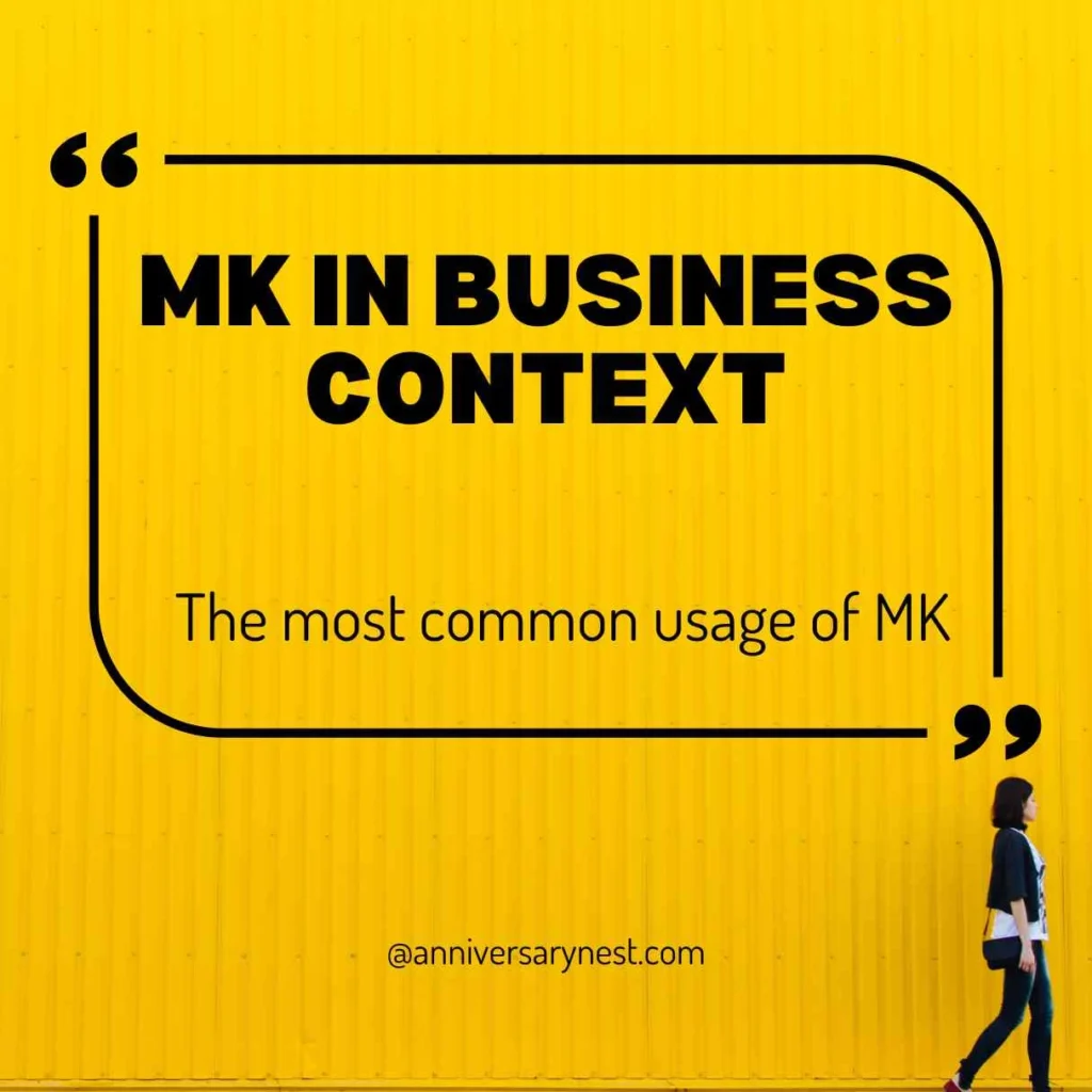 What Does MK Mean in Text?