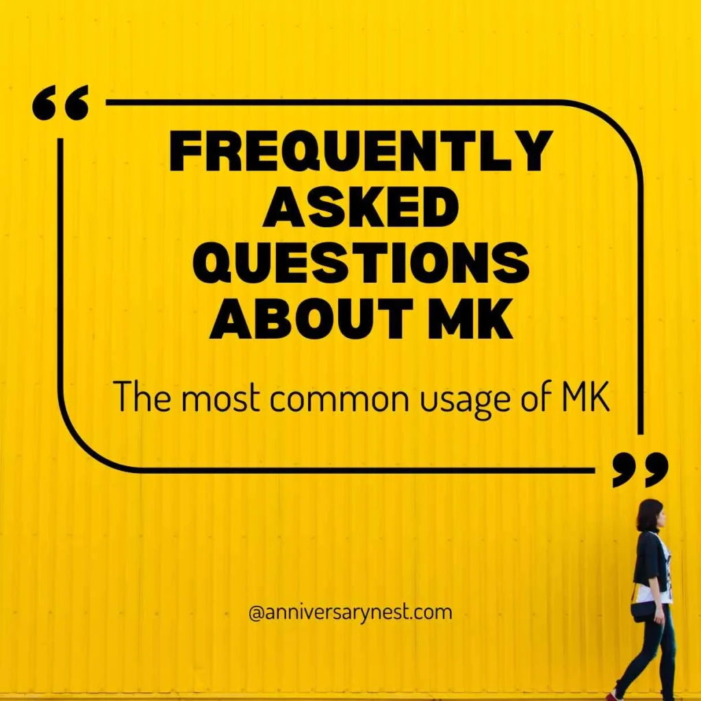 What Does MK Mean in Text?