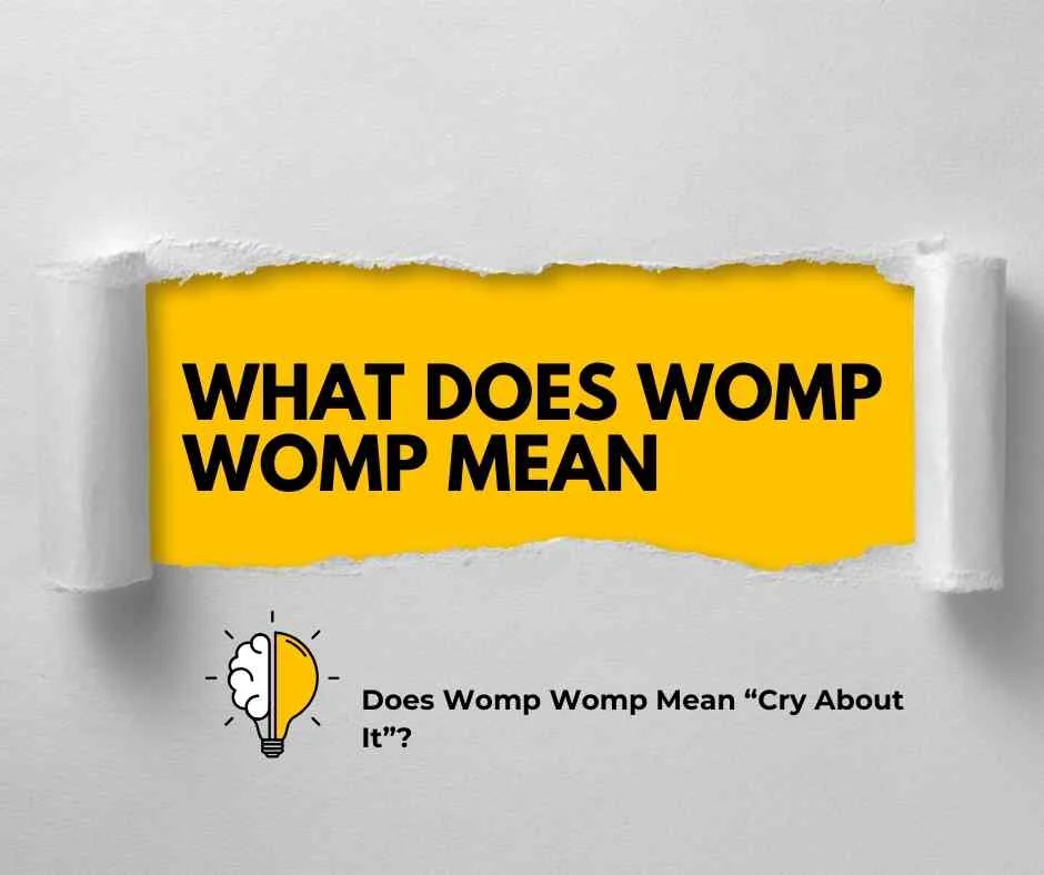 What Does Womp Womp Mean