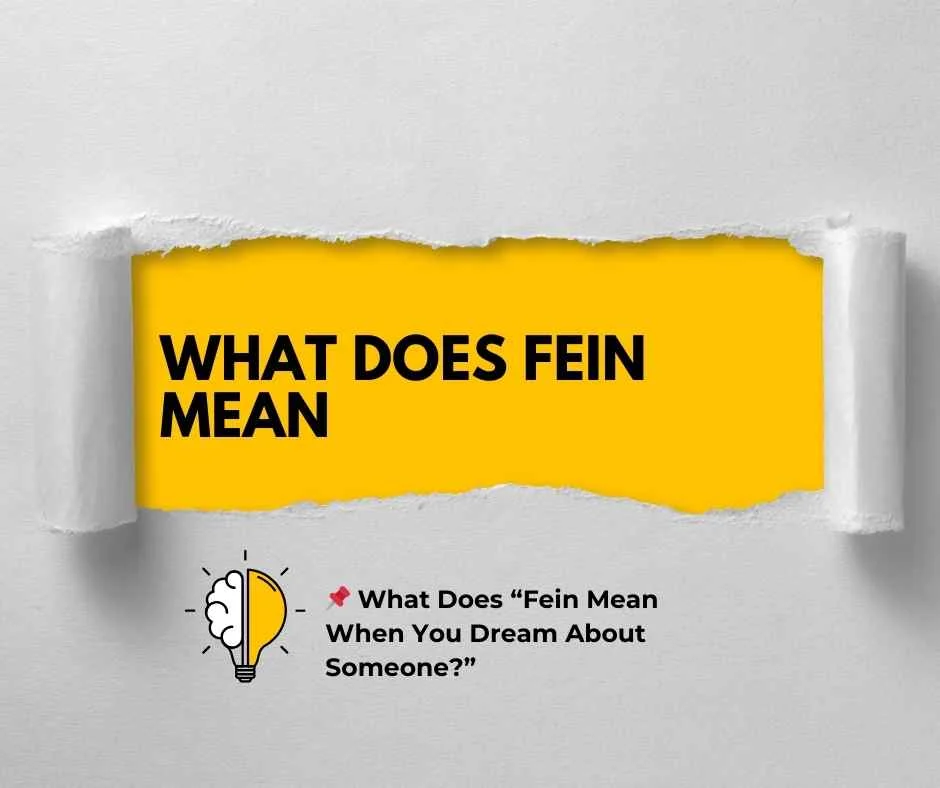 What Does Fein Mean