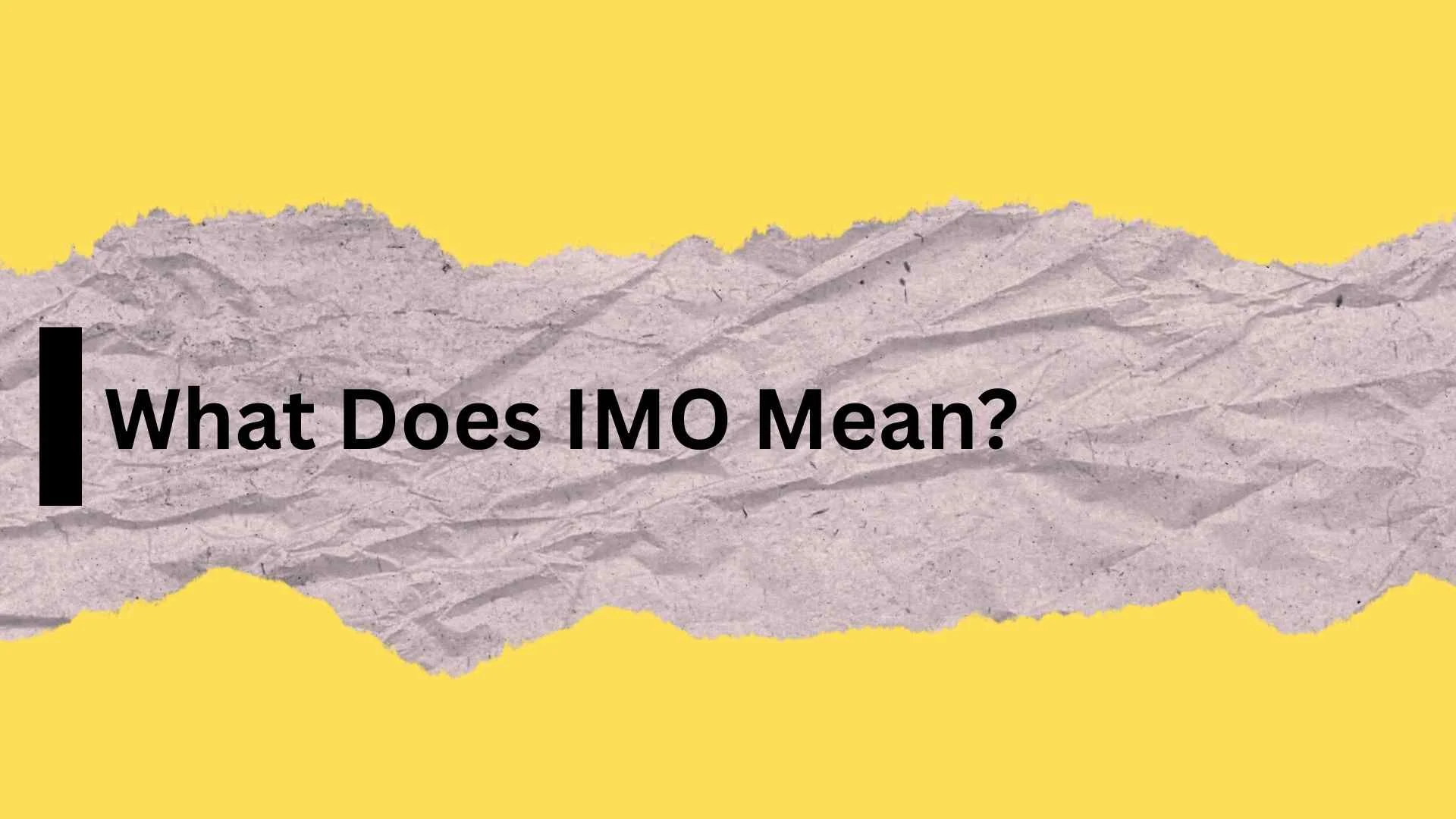 What Does IMO Mean? Complete Guide to Understanding IMO in Text, Social Media, Business, and Shipping