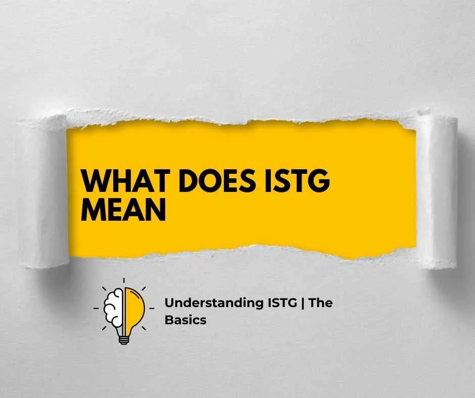 What Does ISTG Mean
