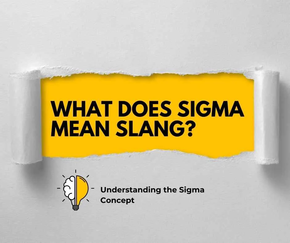 What Does Sigma Mean Slang?